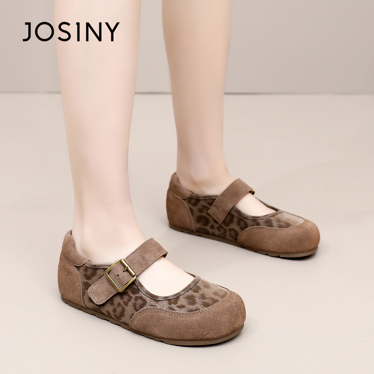 卓诗尼2026春季新款平底玛丽珍鞋时尚舒适休闲小皮鞋潮流百搭单鞋