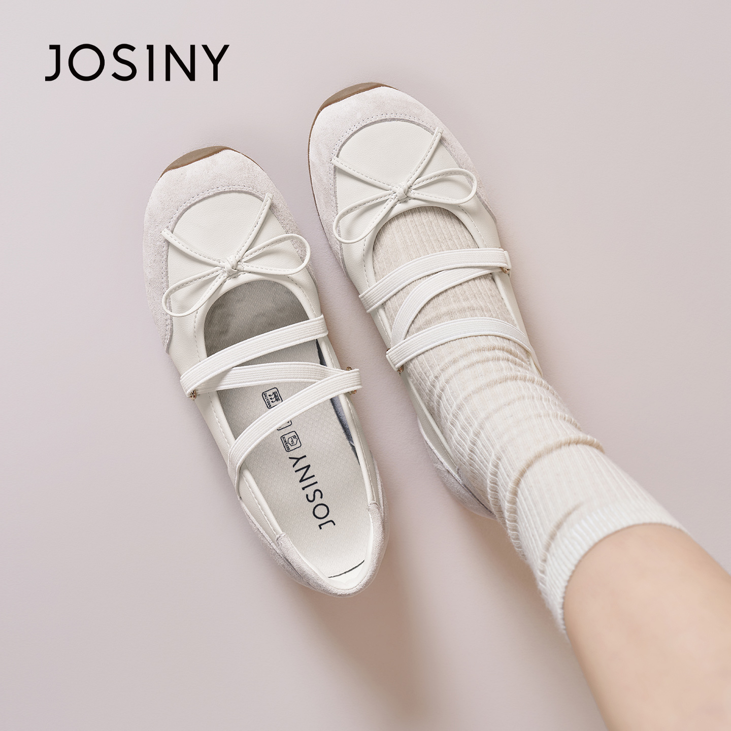 卓诗尼2026春季新款芭蕾舞鞋时尚舒适休闲玛丽珍鞋潮流百搭阿甘鞋