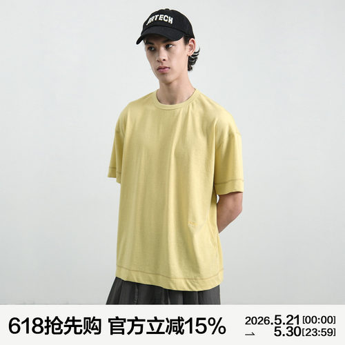 MANUFACTURE 三色宽边轻薄短袖T恤