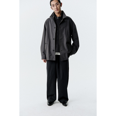 MANUFACTURE 斜纹棉质一字袋夹克