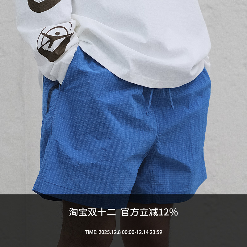 MANUFACTURE 尼龙休闲短裤