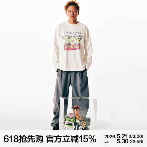 MANUFACTURE DISNEY PIXAR TOY STORY 系列 印花长袖T恤