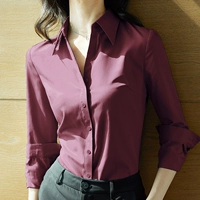 Вино красное 01511 Long -sleeved v -neck