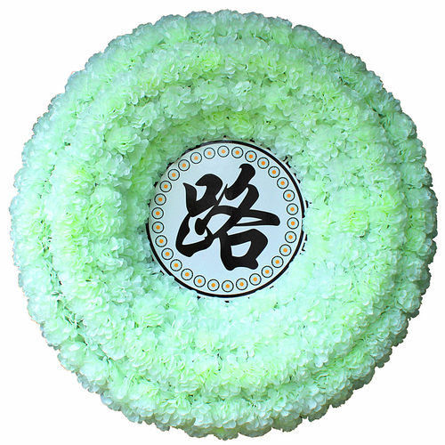 仿真菊花圈1米绢花圈殡仪追悼花