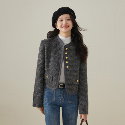 onemore小香风毛衣外套