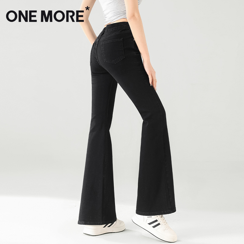 onemore提臀微喇牛仔裤