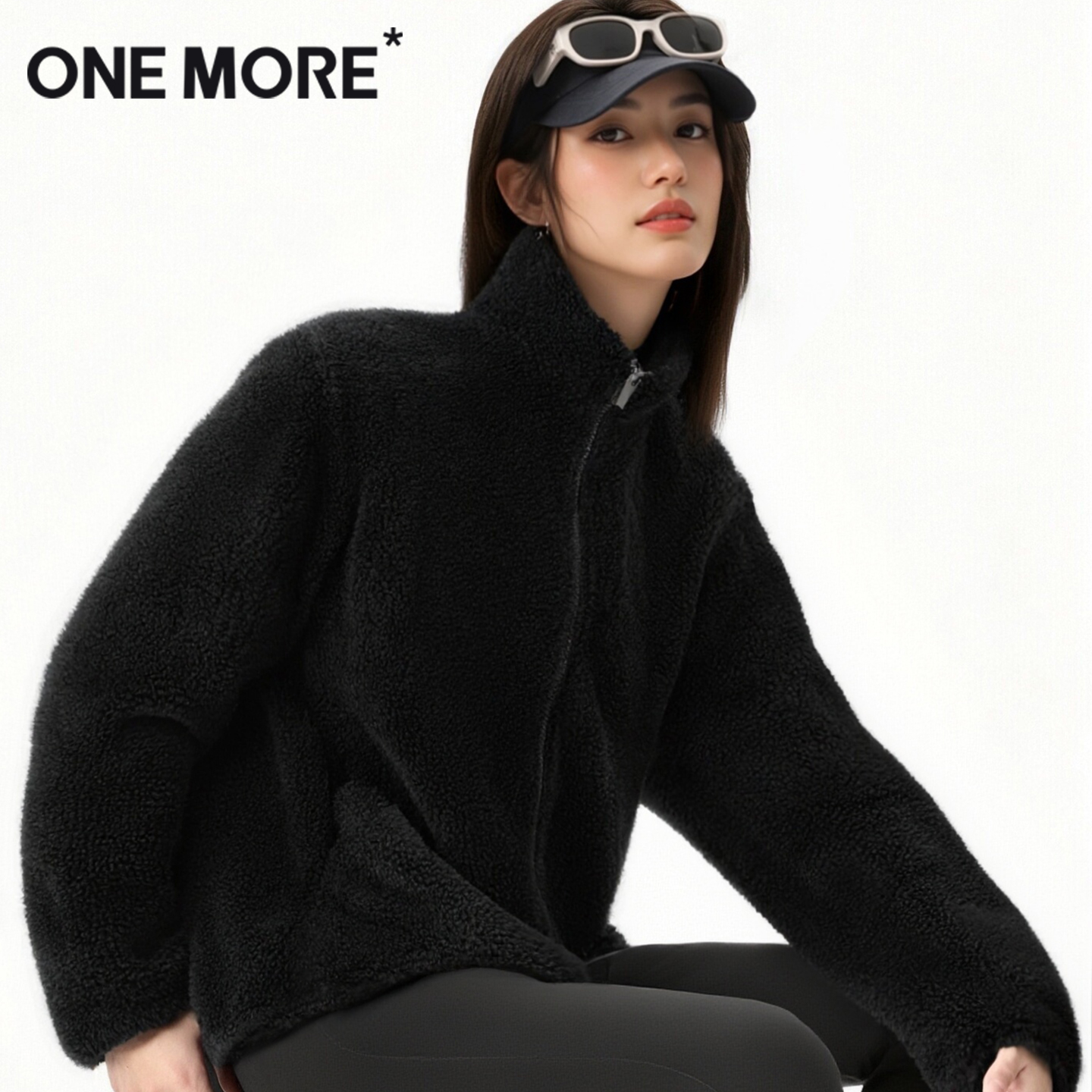 onemore加绒加厚外套摇粒绒