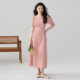 one 连衣裙女夏气质高级感度假长裙收腰裙子 短袖 more2025夏季 法式