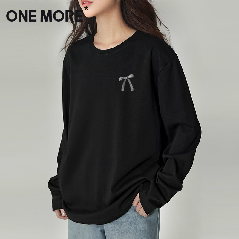 onemore纯棉长袖t恤女