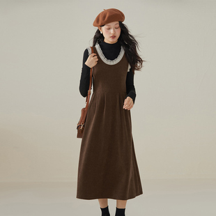 气质背心连衣裙女外穿高级感修身 新款 背带裙 more2025秋季 one