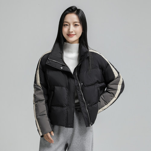 短款韩版立领羽绒服onemore
