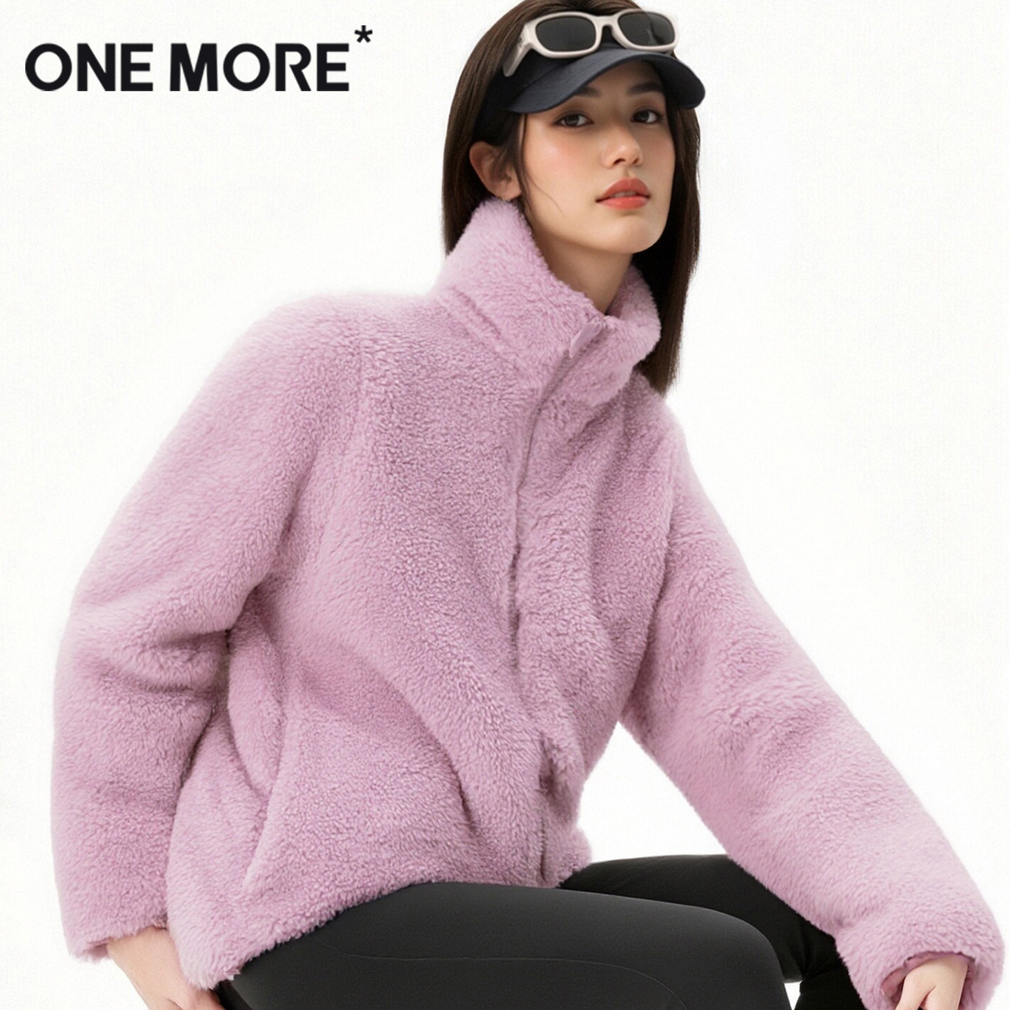 onemore加绒加厚外套摇粒绒