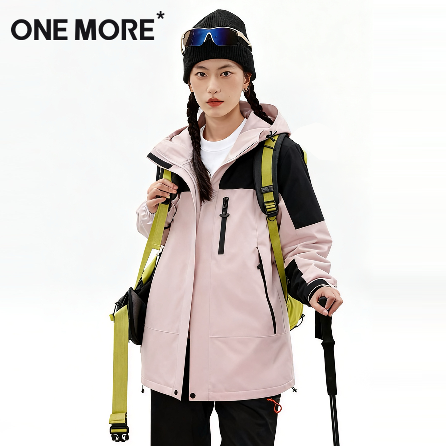 onemore户外冲锋衣外套女