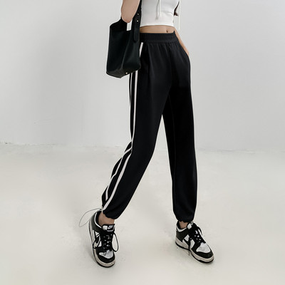 oneMore黑色运动裤夏季新款