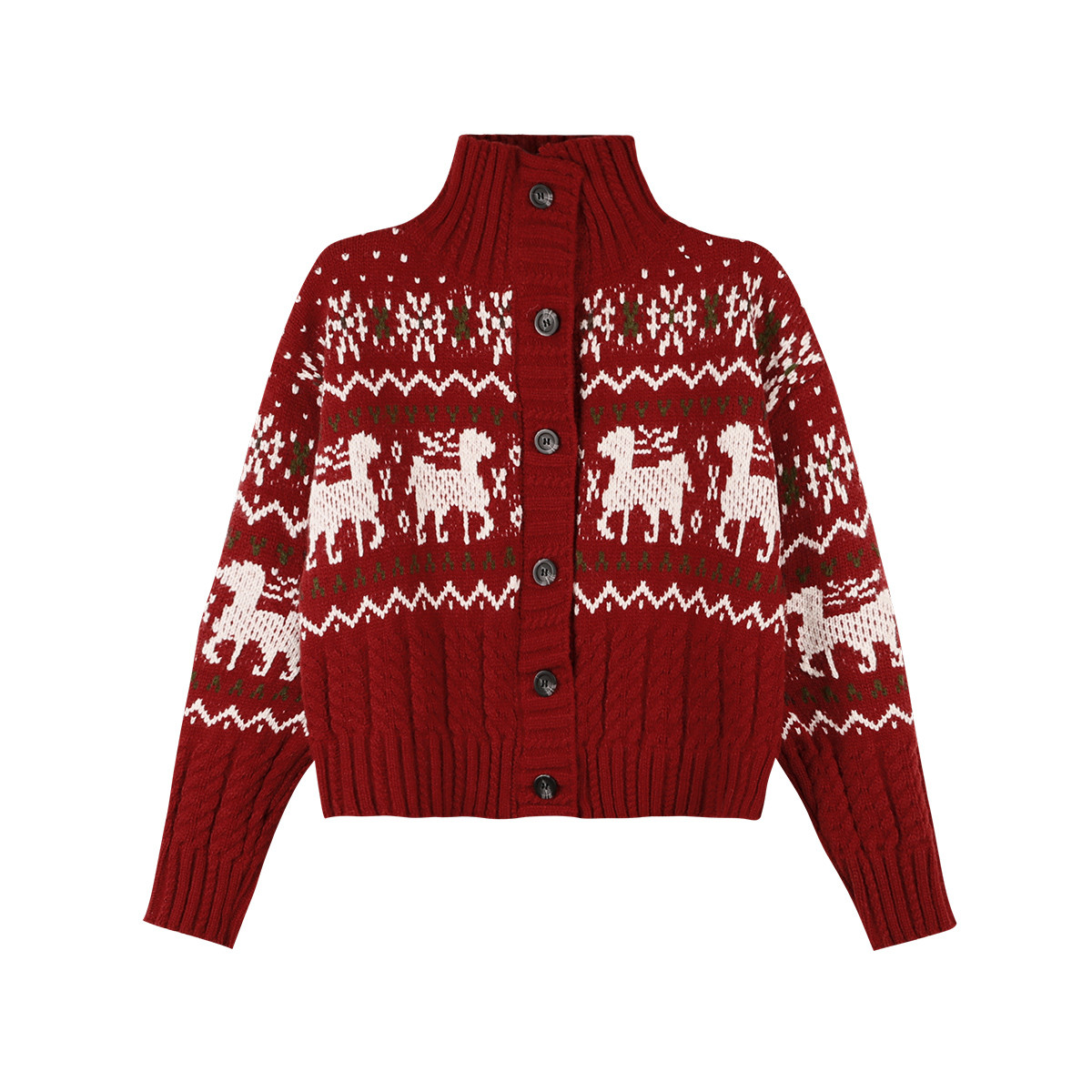 高领毛衣外套女外穿2025冬季