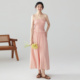 法式 one more2025夏季 收腰吊带连衣裙女高级感长裙三亚度假抹胸裙