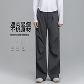 潮流阔腿休闲裤 one 宽松直筒修身 显瘦街头港风时尚 more运动裤 女款