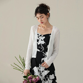 more 外套针织衫 2025夏季 one 冰丝开衫 女长袖 披肩外搭罩衫 上衣