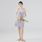 one 辣妹短裙 高级感修身 more小个子法式 蕾丝吊带连衣裙女2025新款