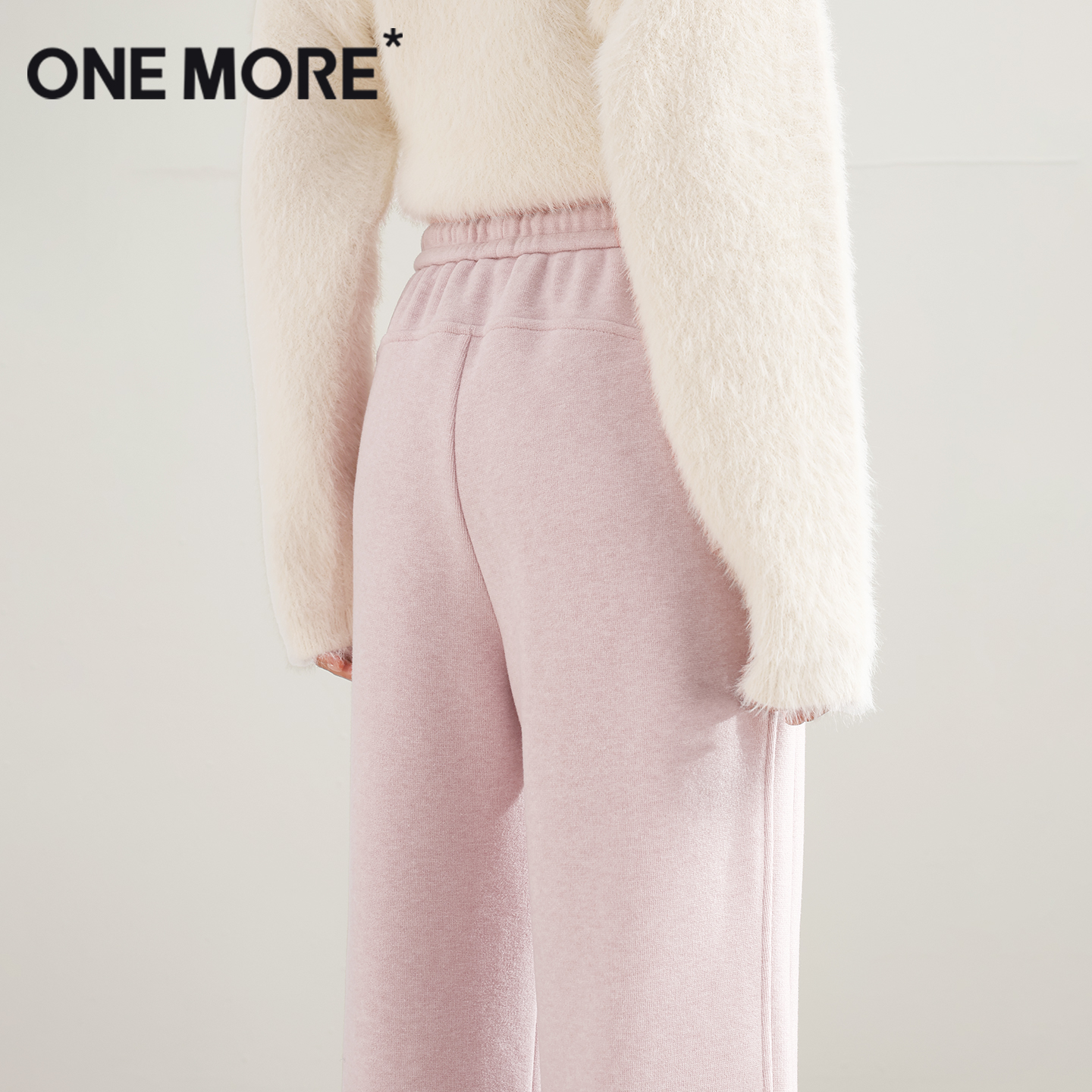 onemore慕斯绒阔腿裤
