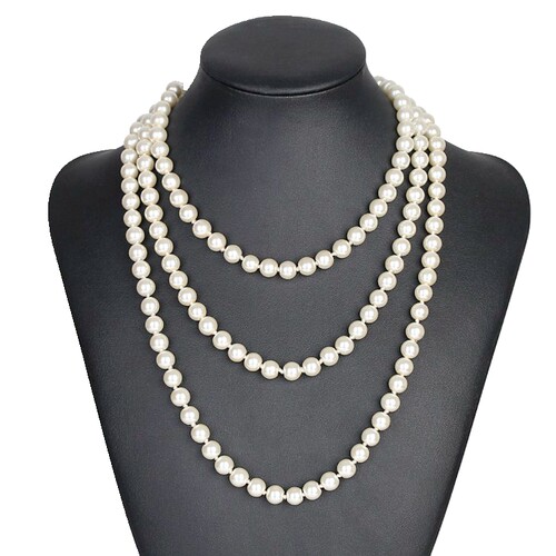 蒂凡尼的早餐赫本礼服小黑裙配饰皇冠珍珠项链手链耳环烟斗套装