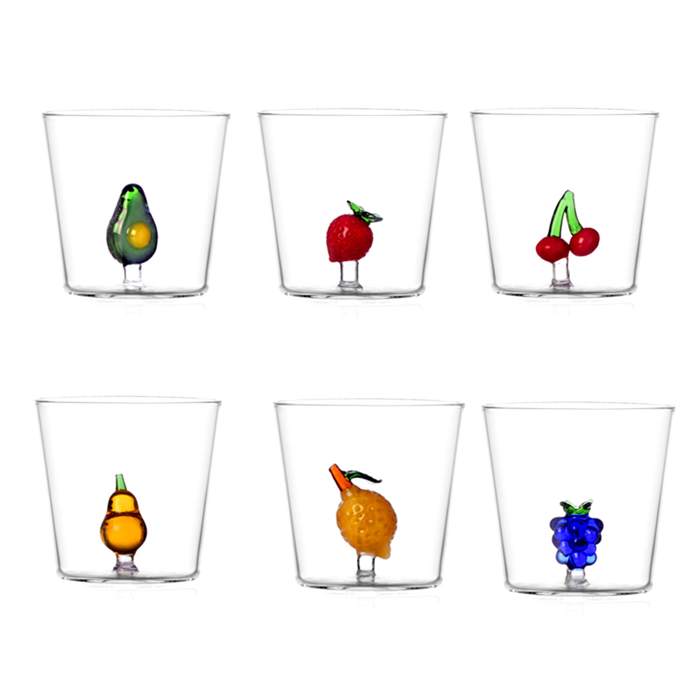 意大利ICHENDORF创意耐热手工玻璃水杯家用立体花果果汁牛奶杯,餐饮具,玻璃杯,淘宝优惠券,粉丝福利购,淘宝优惠卷