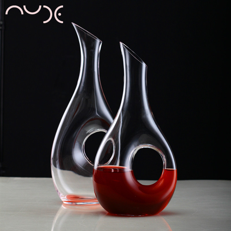 土耳其进口NUDE创意水晶玻璃葡萄酒分酒器家用红酒快速醒酒器