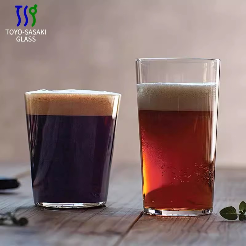 日本进口轻薄玻璃杯果汁牛奶杯