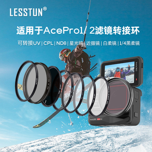 徕盾适用于影石insta360 AcePro1/ 2滤镜转接环ND减光CPL偏振柔光