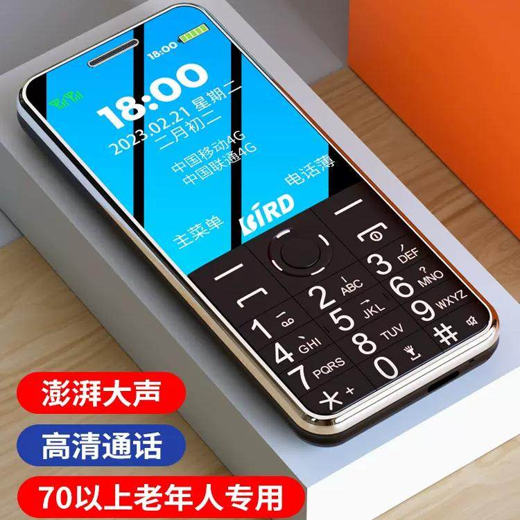 正品BIRD/波导 D1老人机新款4G全网通老年手机超长待机大字大声音图片