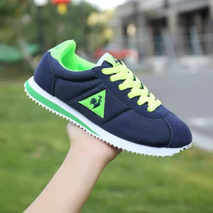 法国大公鸡布面阿甘炮弹情侣鞋男跑步鞋运动休闲女鞋漫步鞋奔跑吧