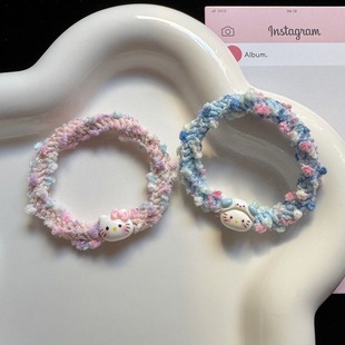 猫咪发绳可爱扎头发皮筋送男朋友手链情侣发圈高弹力发饰网红头绳