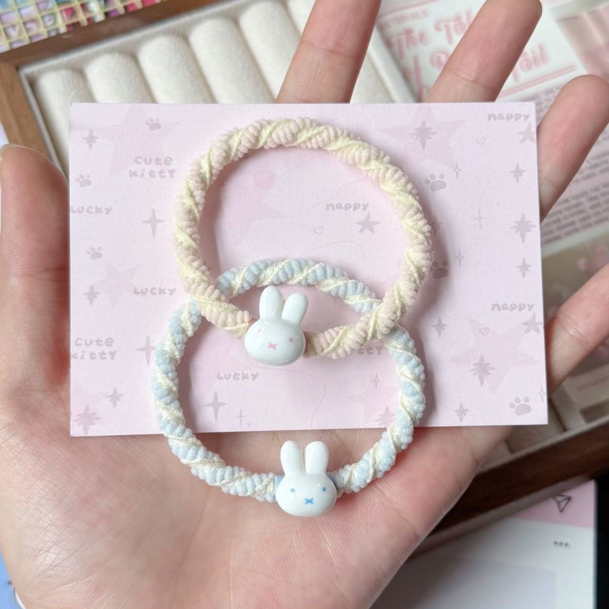 小皮筋送给男朋友发圈不勒手发绳可爱橡皮筋女扎头绳儿童发饰网红