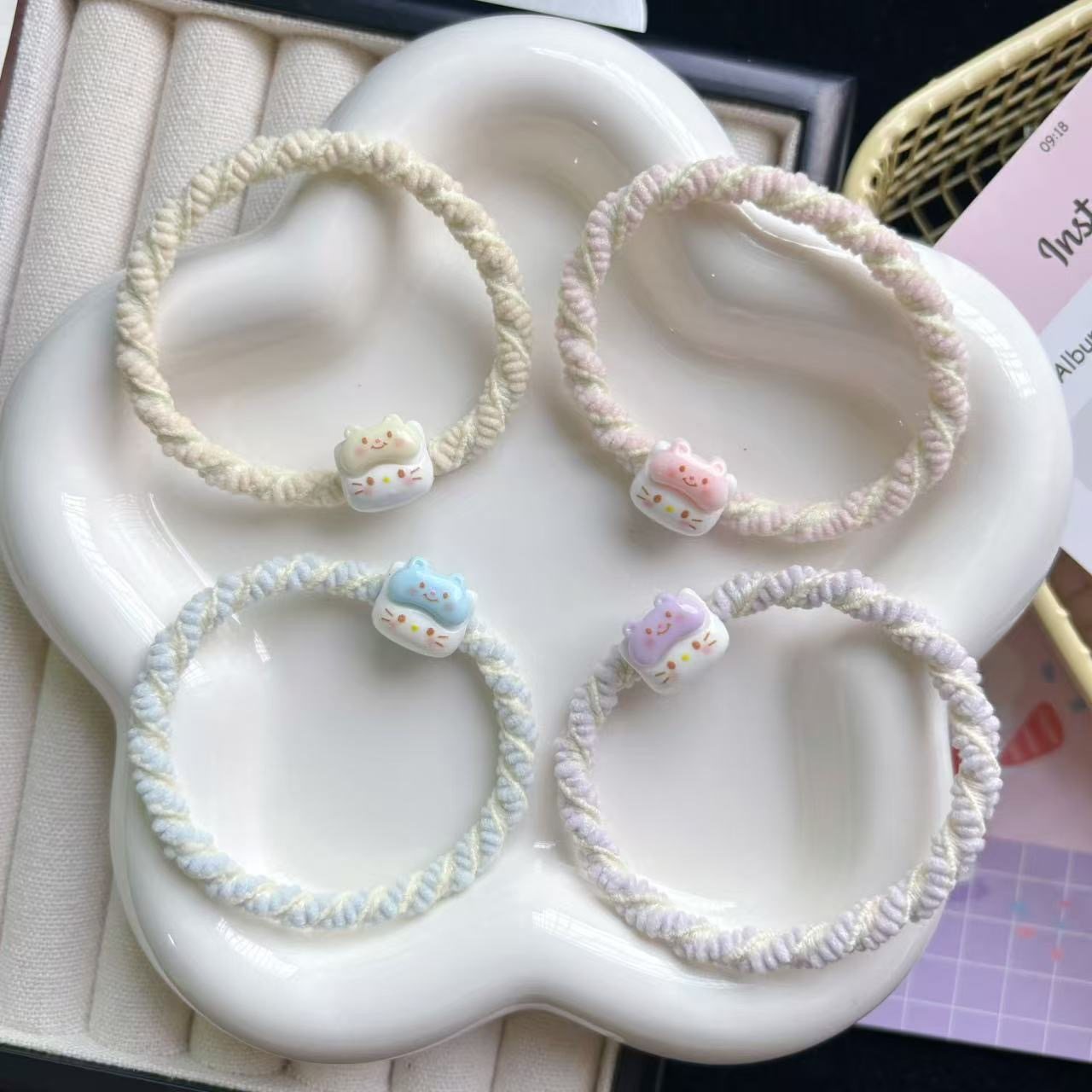 卡通眼罩头绳情侣手链少女发绳送男朋友小皮筋kt皮套网红发圈发饰,饰品/流行首饰/时尚饰品新,发饰,淘宝优惠券,粉丝福利购,淘宝优惠卷