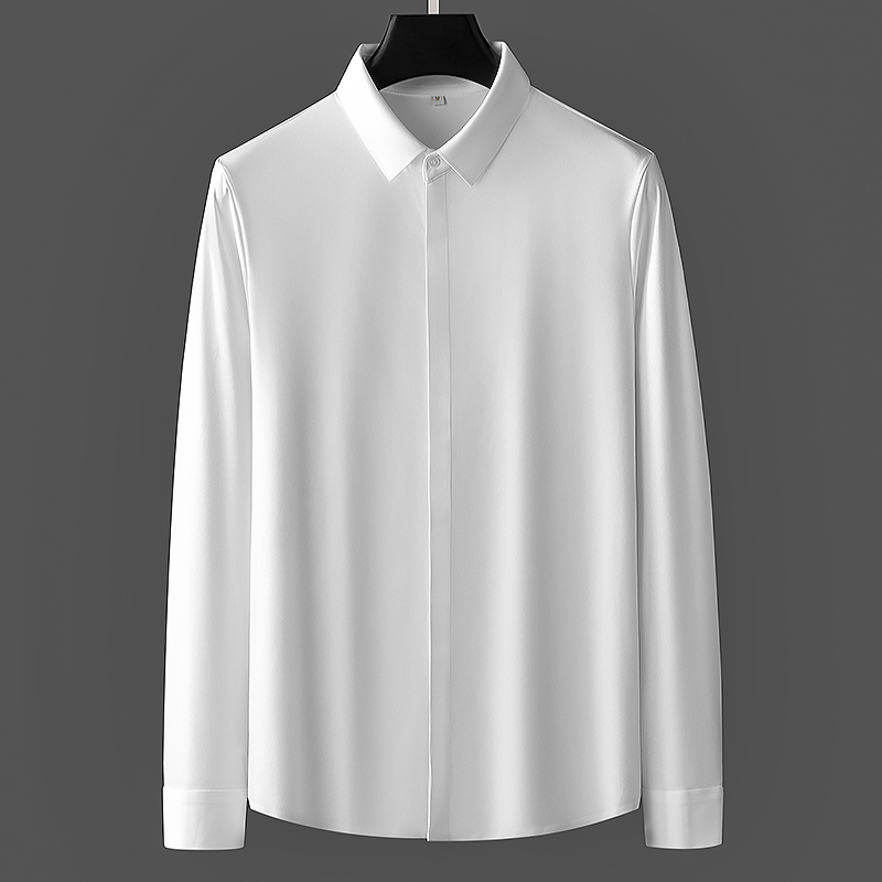 免烫抗皱重磅厚款无痕压胶衬衫