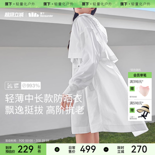 蕉下中長(zhǎng)款 防曬服TS40424女春夏輕薄透氣涼感戶(hù)外防紫外線防曬衣