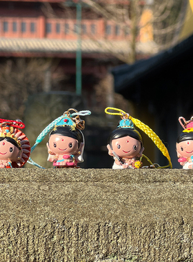 金田池八大守护神吊坠挂饰手机链