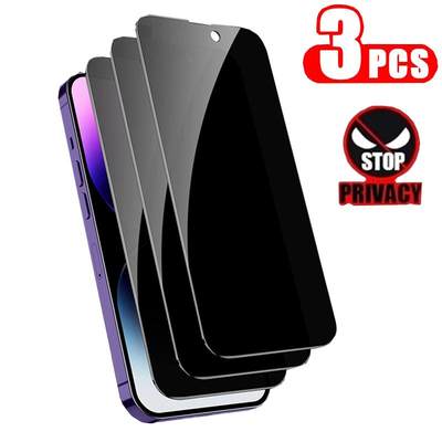 3PCS Privacy Screen Protector For iPhone 14 13 12 PRO MAX