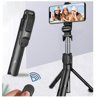 100cm stick Iphone for android selfie tripod Phone Bluetooth