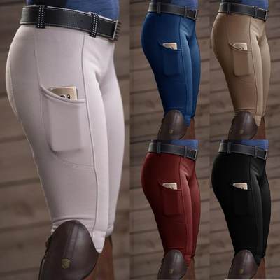 Elastic tight hip lifting equestrian pants 弹力提臀马术裤