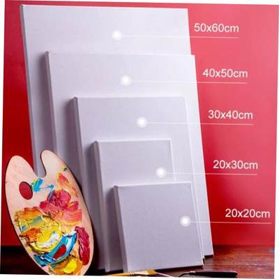 painting canvas blank pane square mounted Art Cotton flax画