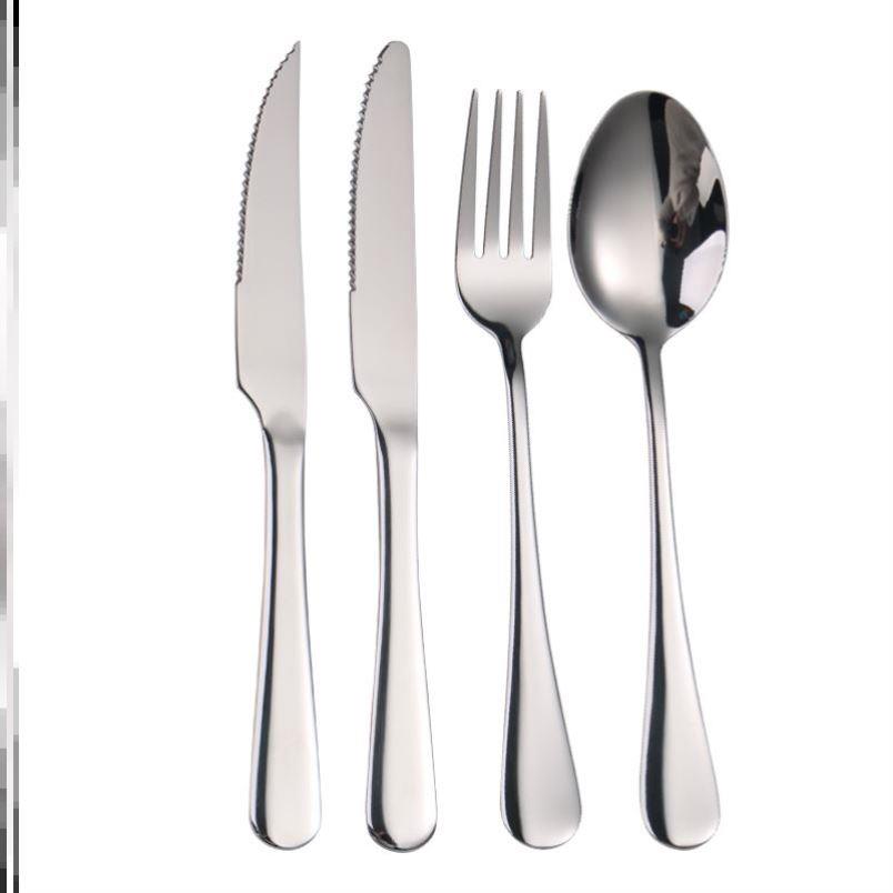 western other tableware steak cutlery set knife fork spoon 1-封面