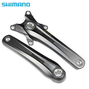 SHIMANO原装M4000牙盘 花键曲柄  96BCD 改装单盘左右曲柄170MM