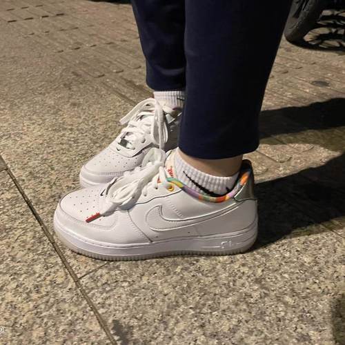 专柜正品 NIKE Air Force1GS AF1大童空军一号休闲板鞋FN8912-111