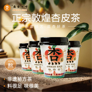 【300ml*6杯】杏北北杏皮水山楂酸甜果汁饮料杏皮茶甘肃特产低糖