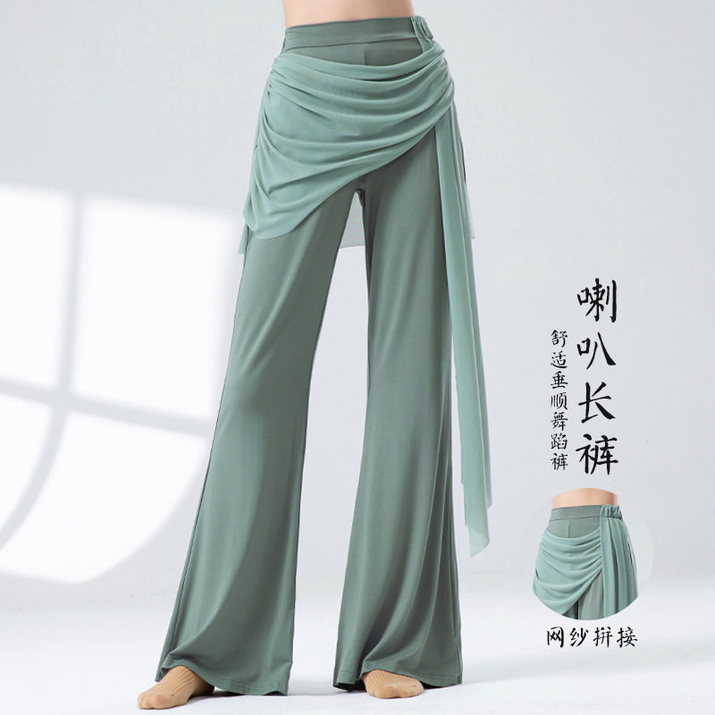 古典舞蹈裤女新款飘逸网纱微喇松紧形体裤休闲瑜伽裤现代舞练功服,家居饰品,户外/庭院摆件,淘宝优惠券,粉丝福利购,淘宝优惠卷