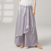 长裤 古典舞练功服女裤 现代舞练功裤 成人舞蹈服装 子飘逸阔腿裤