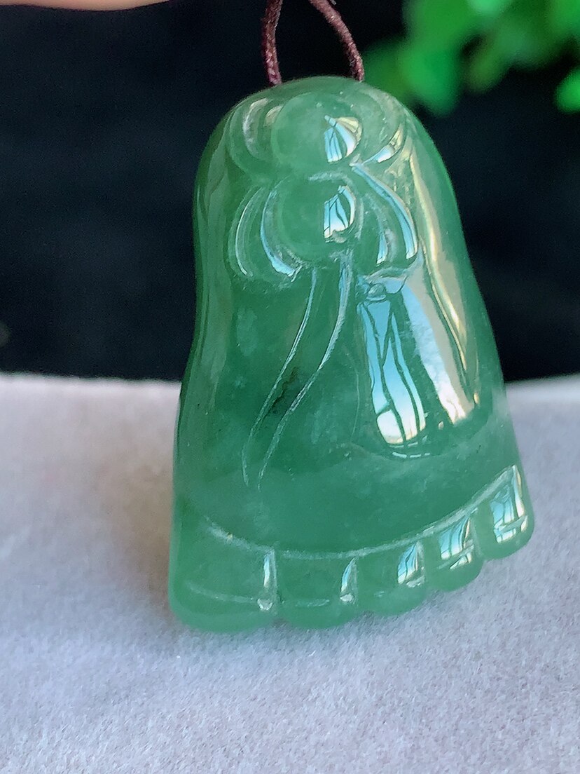 天然翡翠玉石a货观音佛公手镯芯缅甸翡翠