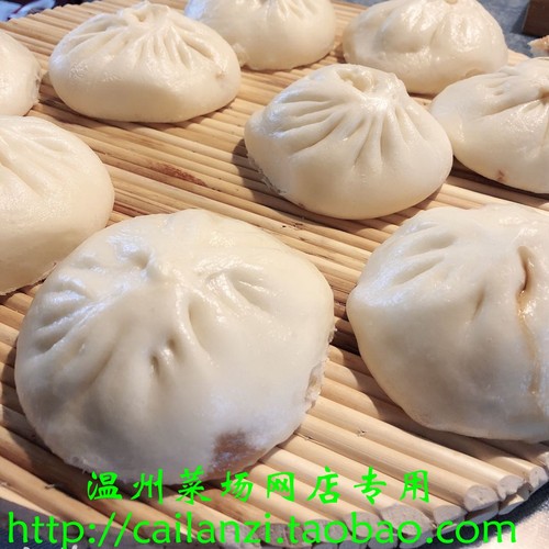 温州猪肉大肉包 鲜肉咸馒头 大酒家口味大包子任选 10个装 800g