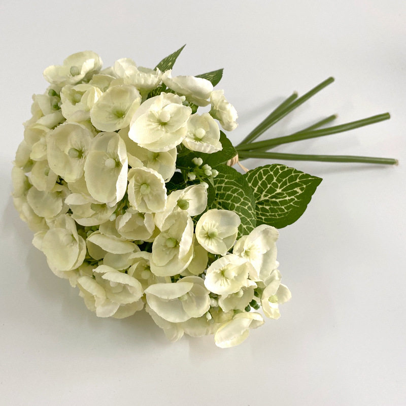 仿真豆瓣花酒店布景小把花搭配绣球花婚庆家居室内装饰插花手捧花